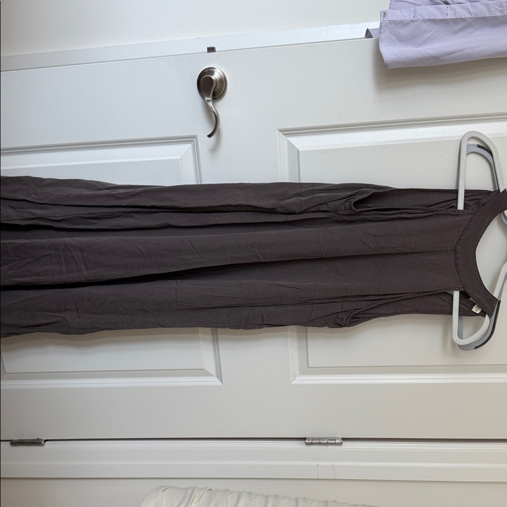 Gray Sleeveless Maxi Dress